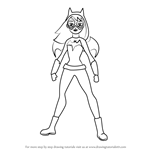 How to Draw Batgirl Standing from DC Super Hero Girls