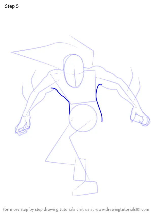 Learn How to Draw Spider-Man 2099 (Marvel Comics) Step by Step