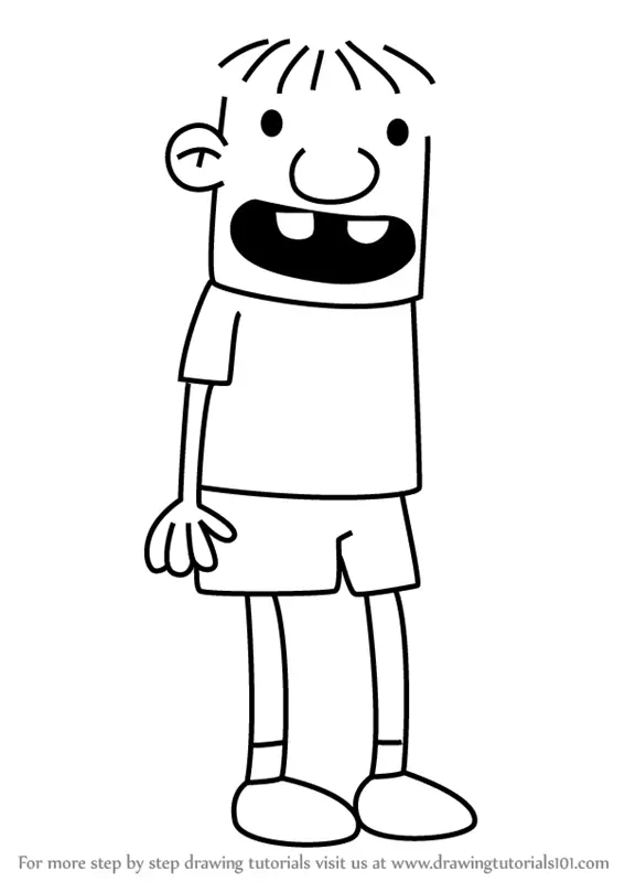 Learn How to Draw Rowley Jefferson from Diary of a Wimpy Kid (Diary of ...
