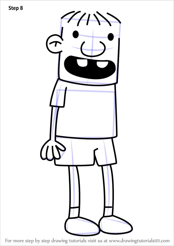 Learn How to Draw Rowley Jefferson from Diary of a Wimpy Kid (Diary of