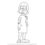 How to Draw Dr. Liz Wilson from Garfield