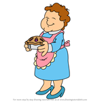 How to Draw Mrs. Arbuckle from Garfield