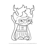 How to Draw Eridan Ampora from Homestuck