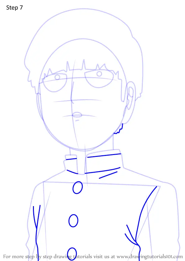 Learn How To Draw Shigeo Kageyama From Mob Psycho 100 Mob Psycho 100