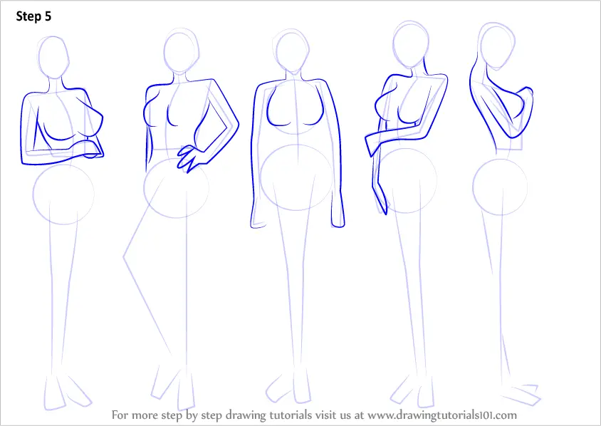 How to Draw Anime Body  Female printable step by step drawing sheet   DrawingTutorials101com