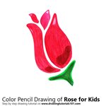How to Draw a Rose for Kids