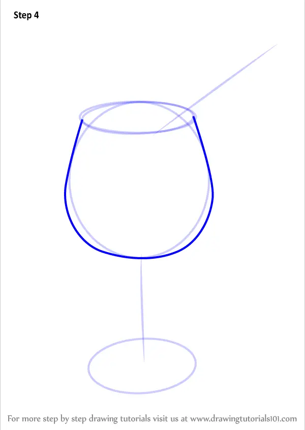 Learn How to Draw a Cocktail Glass (Drinks) Step by Step : Drawing