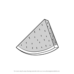 How to Draw Watermelon Slice