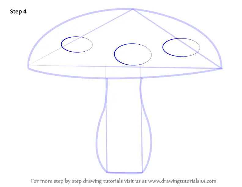 Learn How To Draw A Mushroom Mushrooms Step By Step Drawing Tutorials 4105