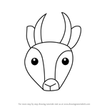 How to Draw an Antelope Face for Kids
