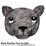 black panther Drawing Tutorials - 11 learn to draw black panther step