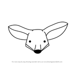 How to Draw a Kit Fox Face for Kids