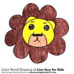 How to Draw a Lion Face for Kids