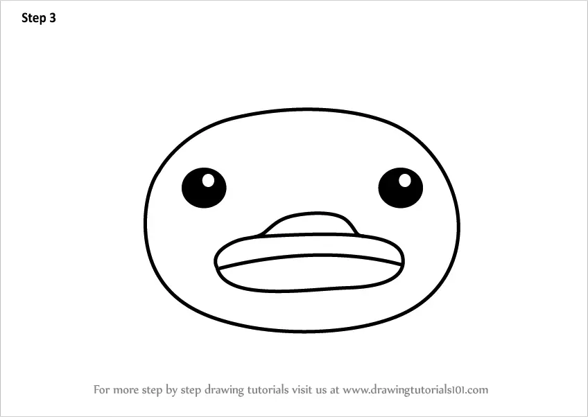 Learn How to Draw a Platypus Face for Kids (Animal Faces for Kids) Step ...