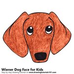 How to Draw a Wiener Dog Face for Kids