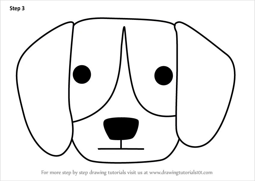Learn How to Draw a Beagle Dog for Kids (Animals for Kids) Step by Step
