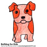 How to Draw a Bulldog for Kids