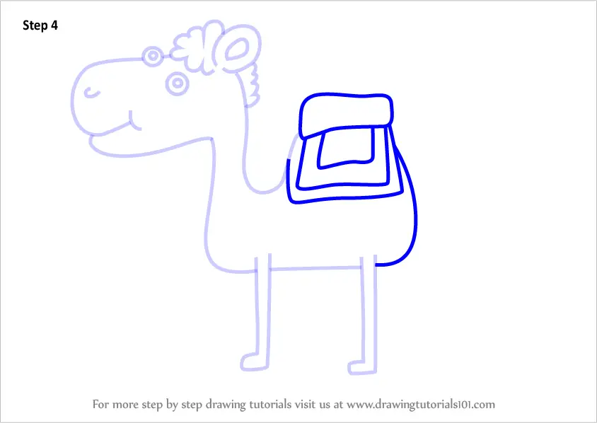 Learn How to Draw a Camel for Kids (Animals for Kids) Step by Step