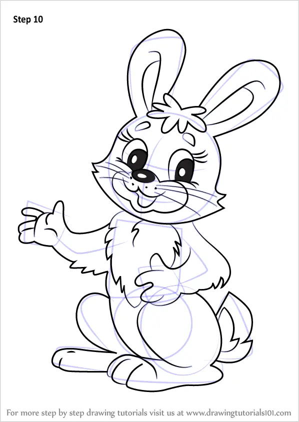 rabbit cartoon drawing