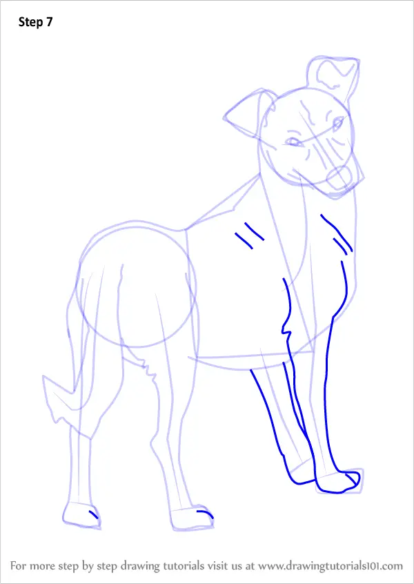 Learn How to Draw a Cute Dog (Animals for Kids) Step by Step : Drawing