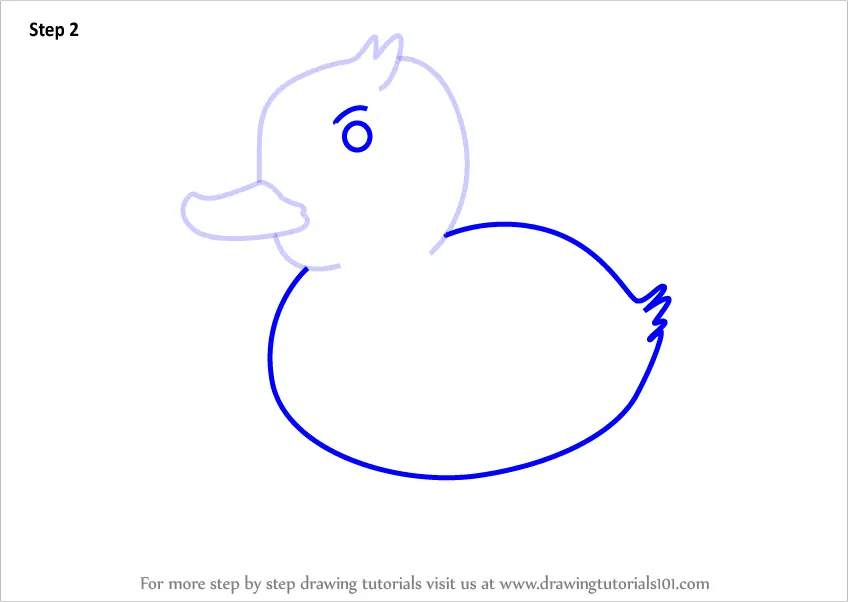 Learn How to Draw a Duck for Kids (Animals for Kids) Step by Step