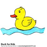 How to Draw a Duck for Kids