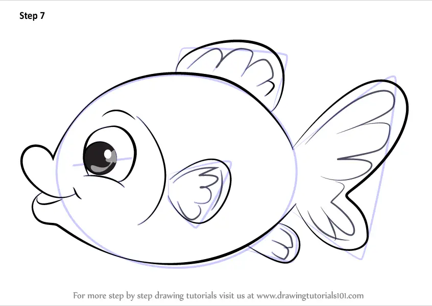 Step by Step How to Draw Goldfish Easy