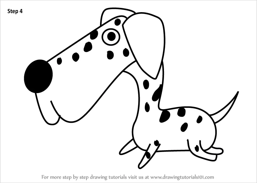 Premium Vector | Spotted dog great dane breed