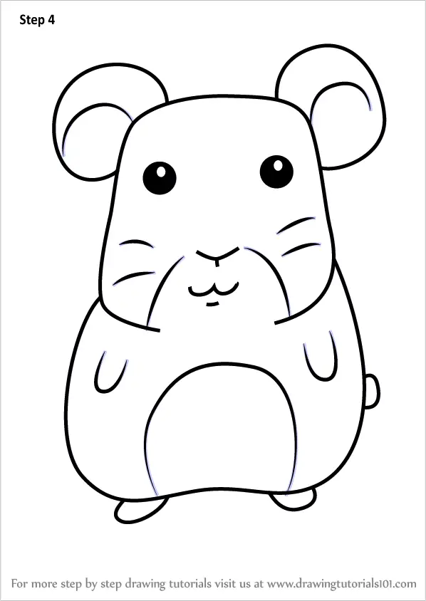 hamster drawing for kids