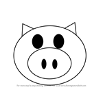 How to Draw a Happy Pig