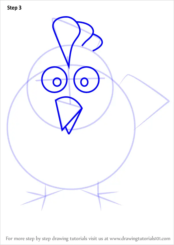 Learn How To Draw Hen For Kids (animals For Kids) Step By Step 