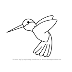 How to Draw a Hummingbird for Kids
