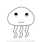 How to Draw a Jellyfish for Kids Very Easy