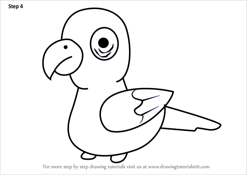 Learn How to Draw a Macaw Parrot for Kids (Animals for Kids) Step by ...