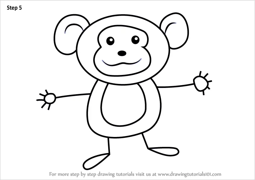 Simple Monkey Outline PNG Transparent Images Free Download  Vector Files   Pngtree