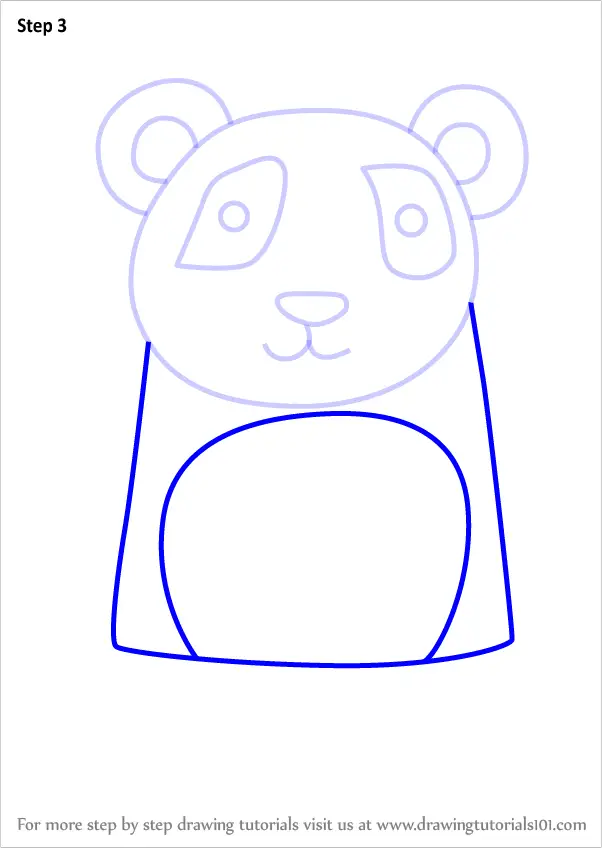 Learn How to Draw a Panda for Kids (Animals for Kids) Step by Step ...