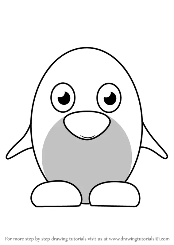 Learn How to Draw Penguin for Kids (Animals for Kids) Step by Step ...