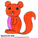 How to Draw a Squirrel for Kids