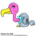 How to Draw a Vulture for Kids