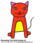 How to Draw a Cat from Letter A