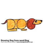 How to Draw a Dog from word Dog