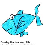 How to Draw a Fish from word Fish