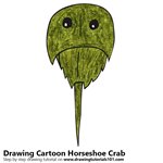 How to Draw a Cartoon Horseshoe Crab