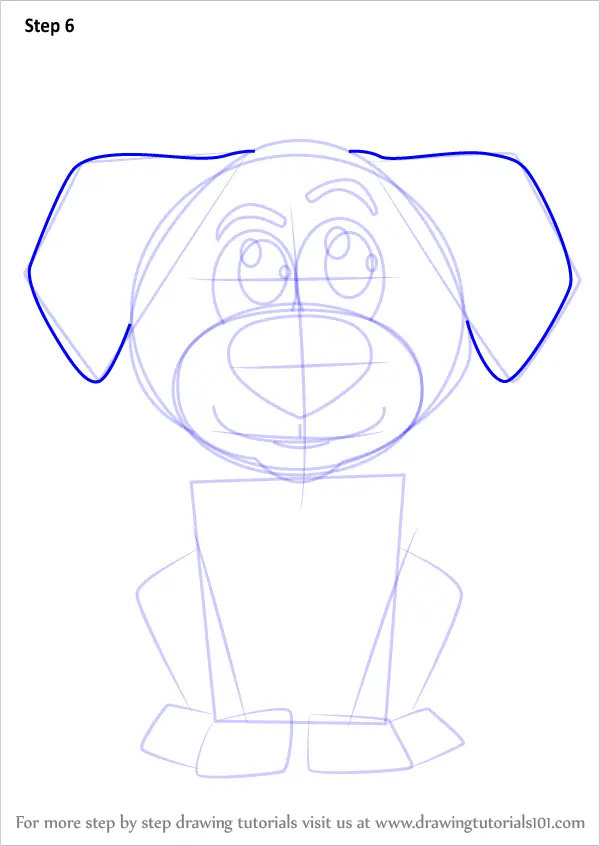 Learn How to Draw Cartoon Doggie (Cartoons for Kids) Step by Step ...