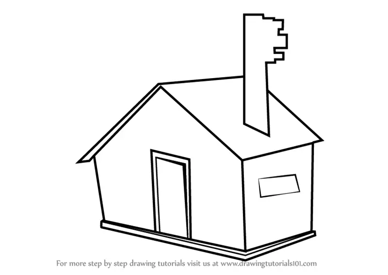 Learn How to Draw a House for Kids Easy (Objects) Step by Step