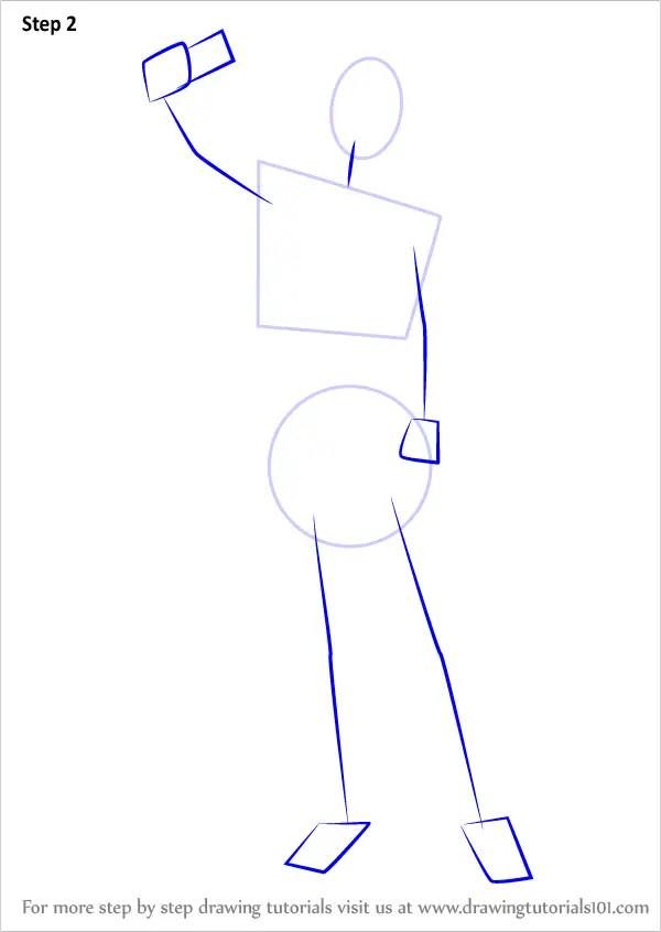 Learn How to Draw a Man Taking Selfie (People for Kids