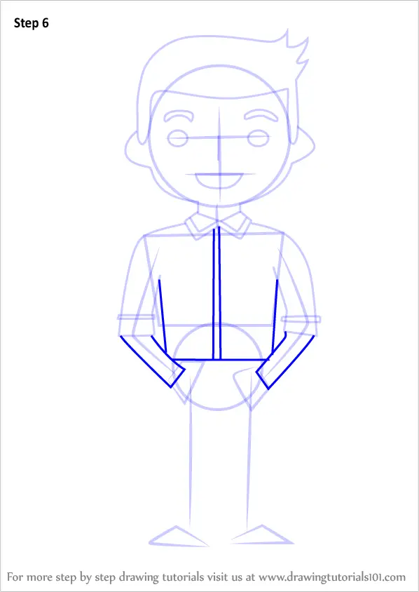 Learn How to Draw Standing Boy for Kids (People for Kids