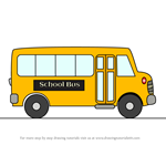 Learn How to Draw Cartoon School Bus (Vehicles) Step by Step : Drawing  Tutorials