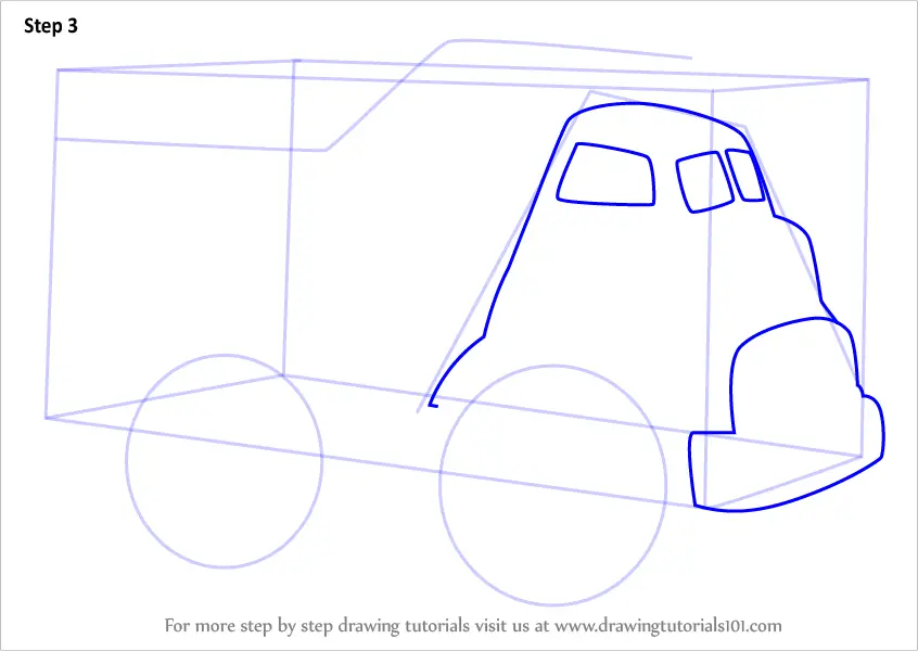 Learn How to Draw a Dump Truck for Kids (Vehicles) Step by Step ...