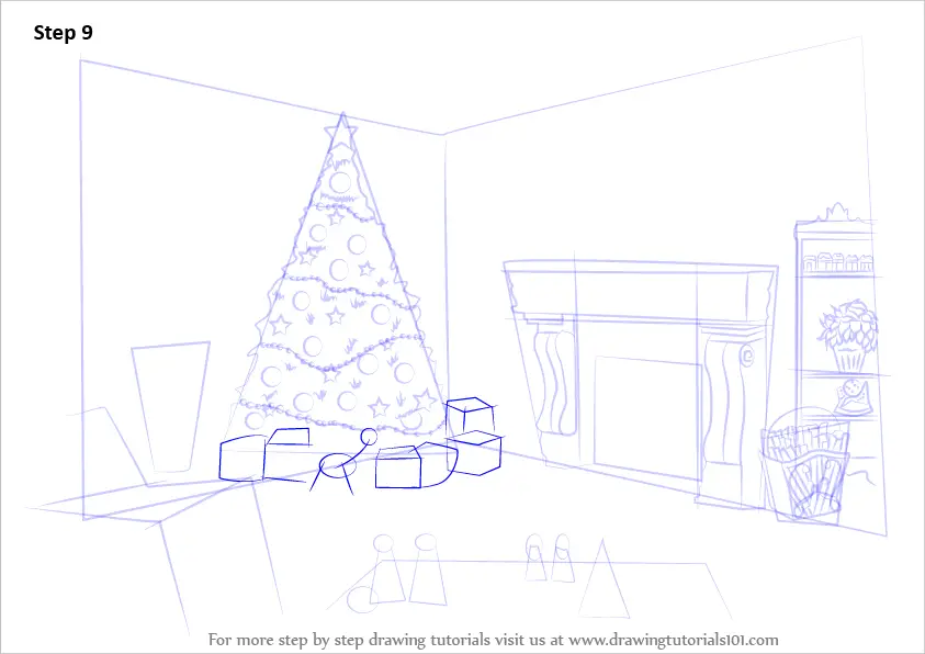 Learn How to Draw Christmas Celebrations (Christmas) Step by Step